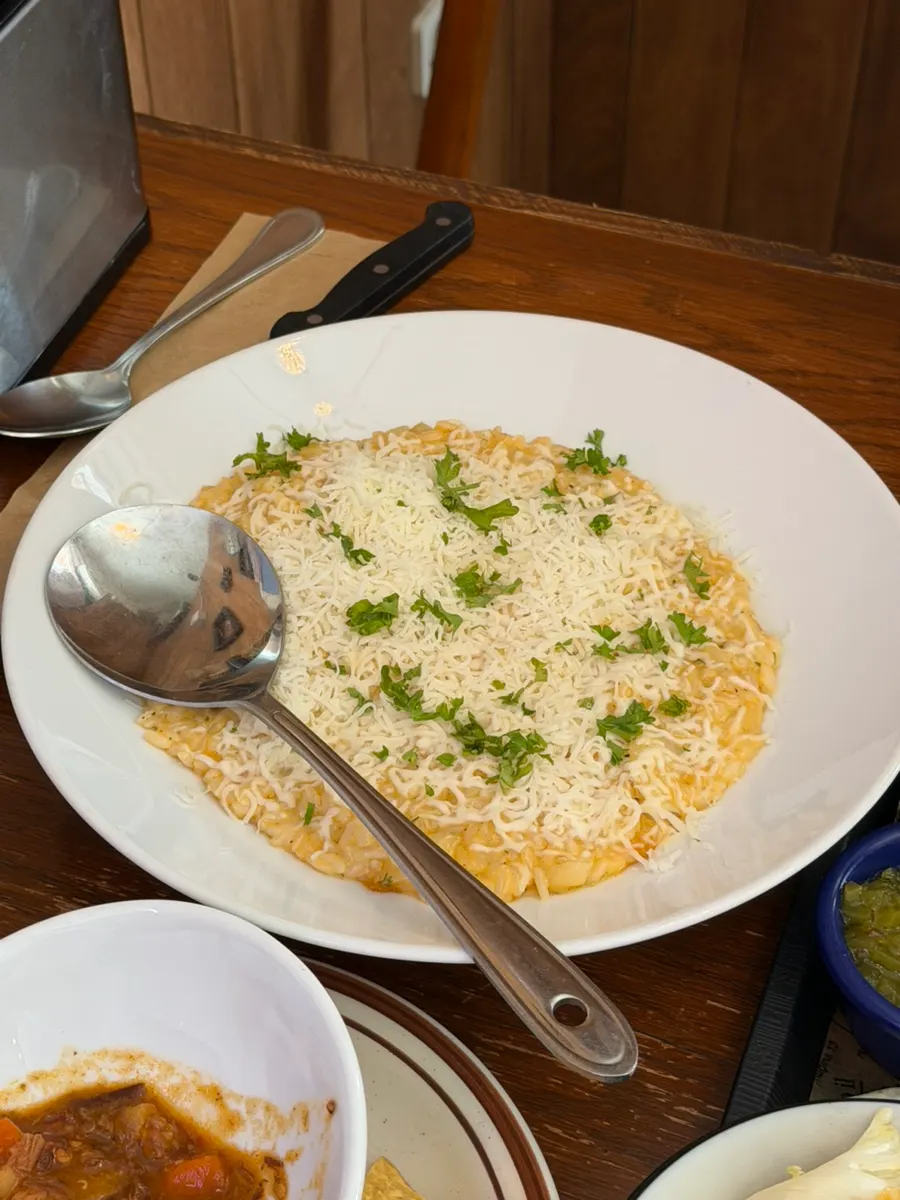 Cheese Garlic Shrimp Rice saiz besen