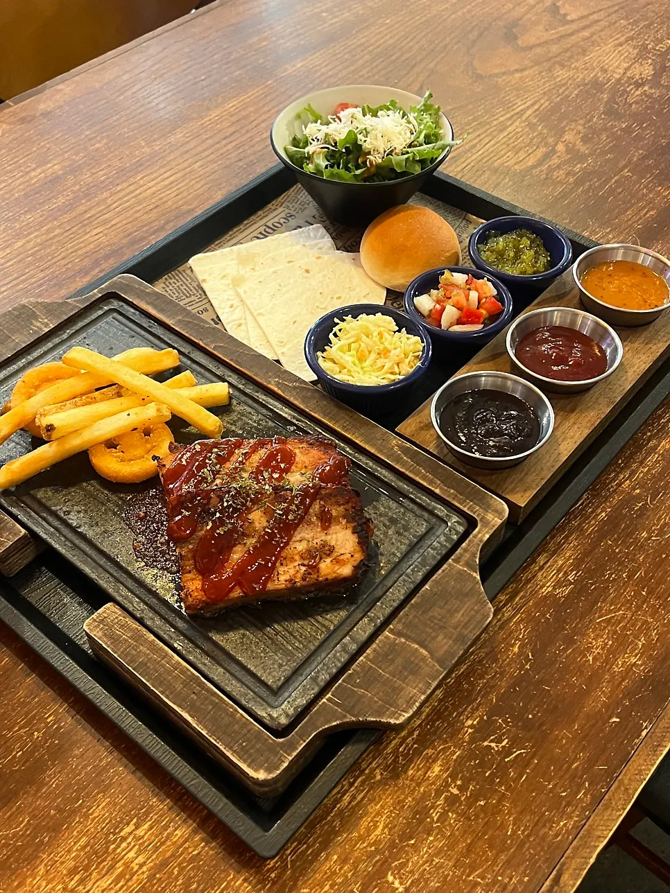 Thick smoked whole pork belly bacon