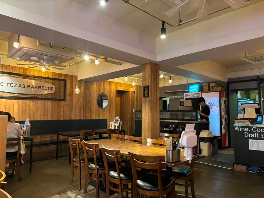 Interior with neon signs