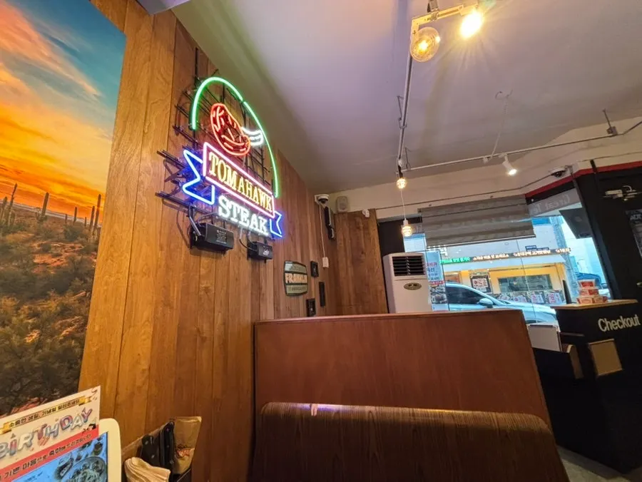 Casual seating area in the restaurant