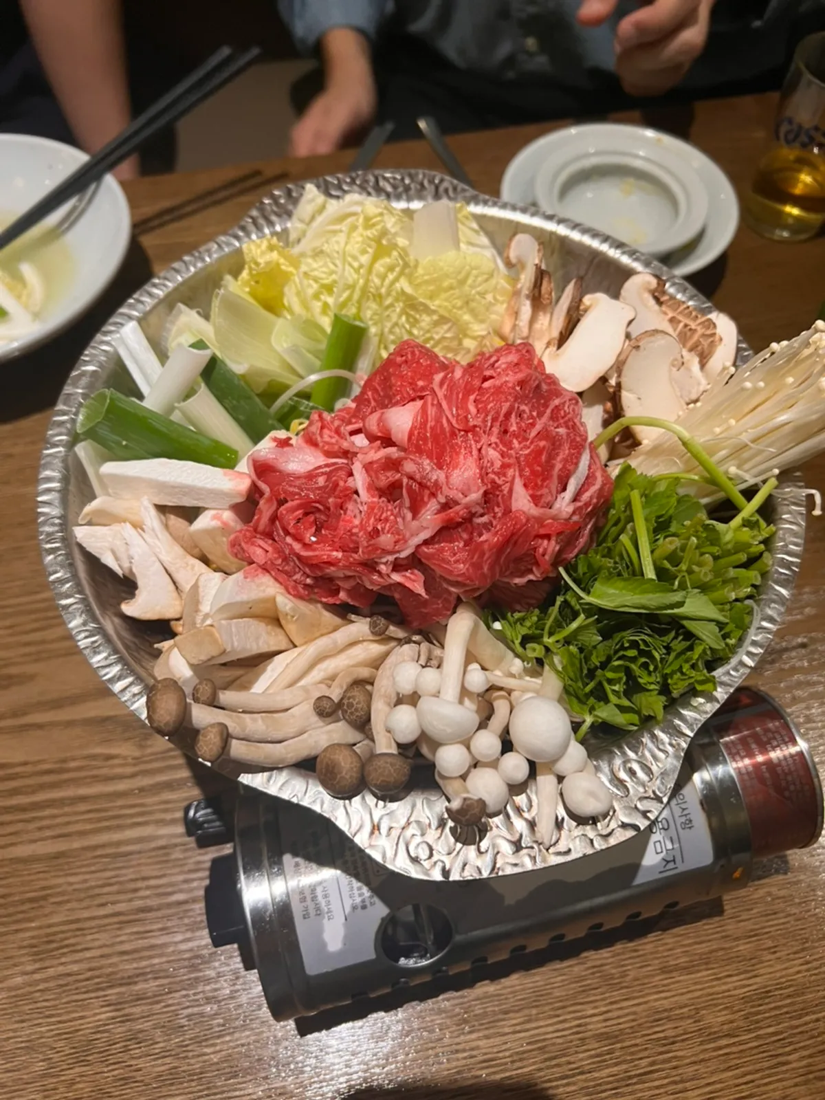 모담다이닝 한우 불고기 전골 상차림