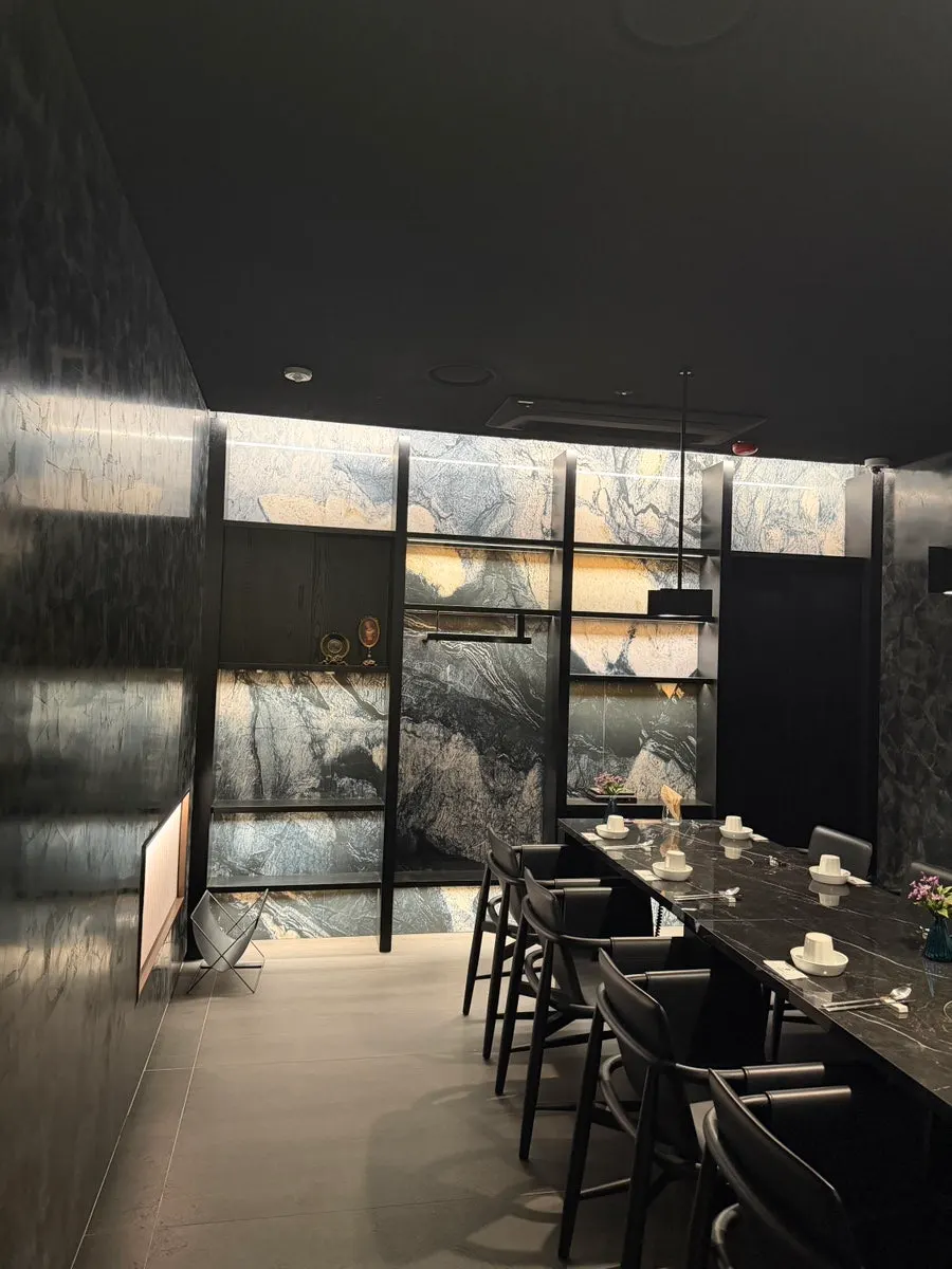 Indoor seating area at Modam Itaewon