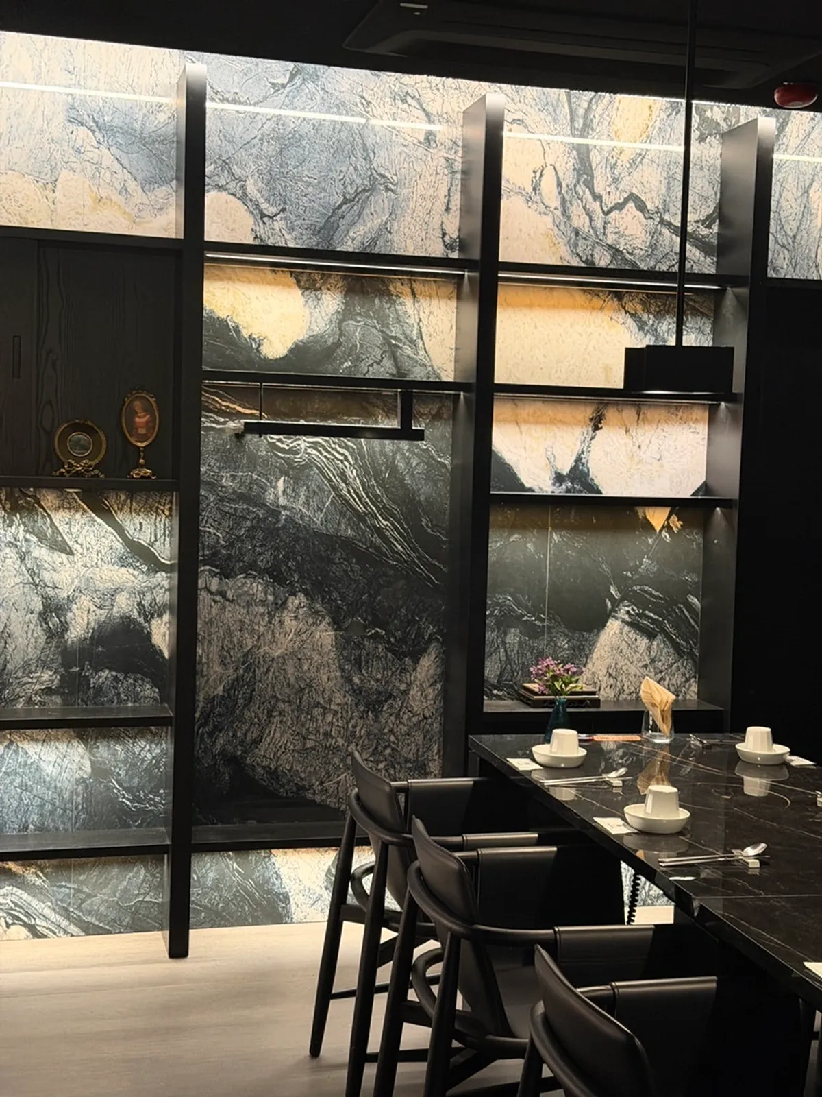 Table inside a private room at Modam Itaewon