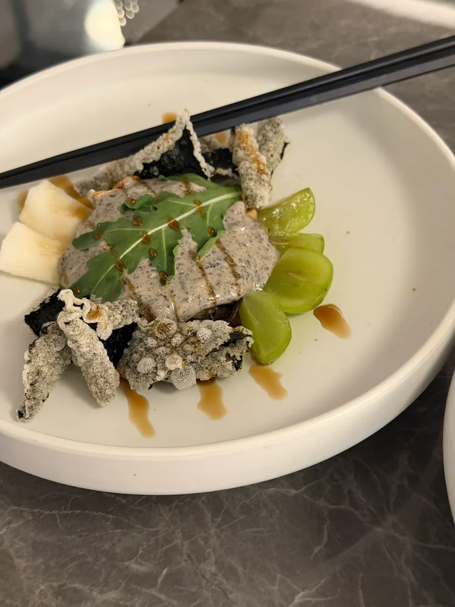 A bowl of buckwheat soba