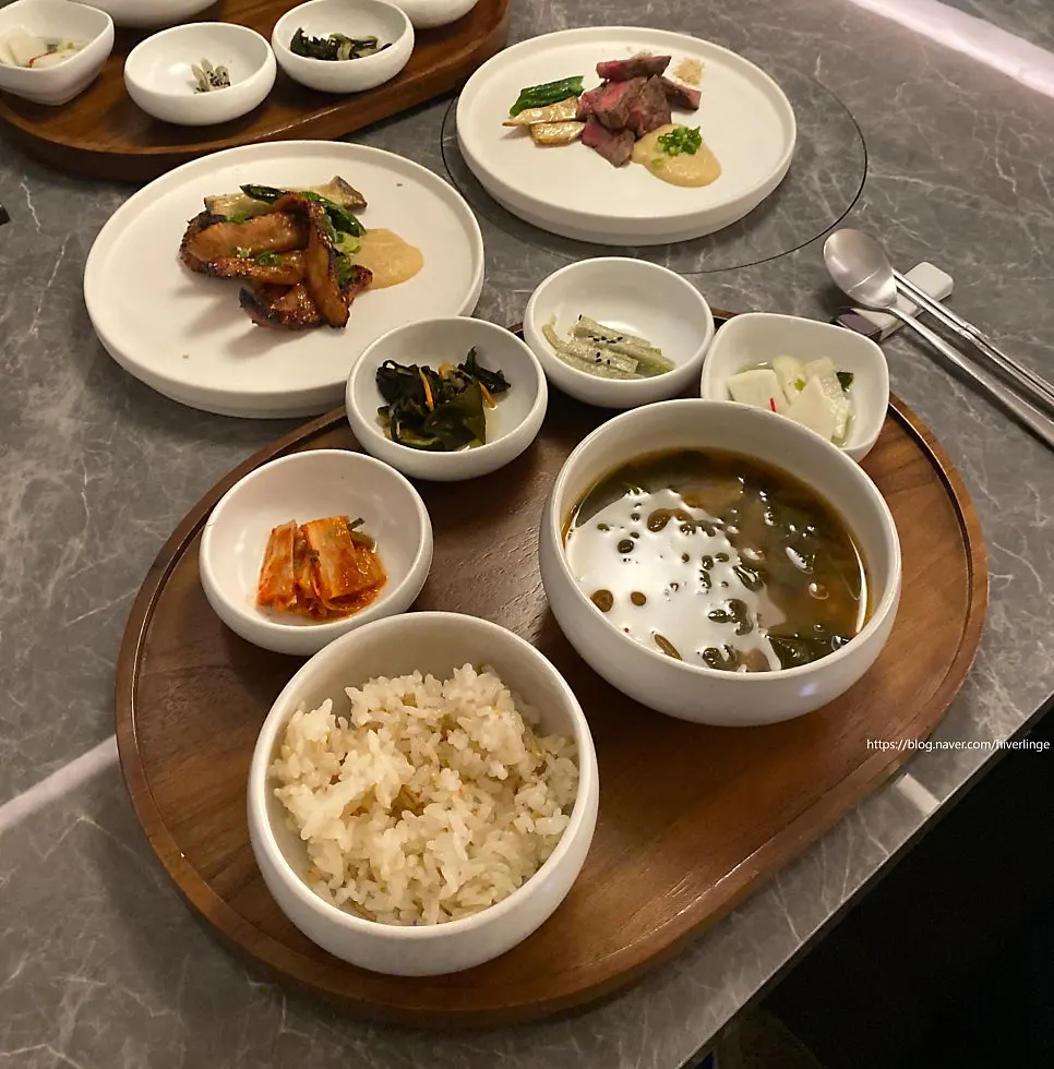 Modern Korean dining space at Modam Itaewon