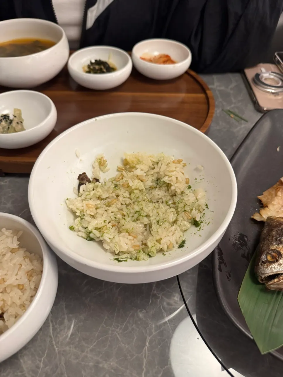 Mixed seafood jang with black tiger shrimp and abalone