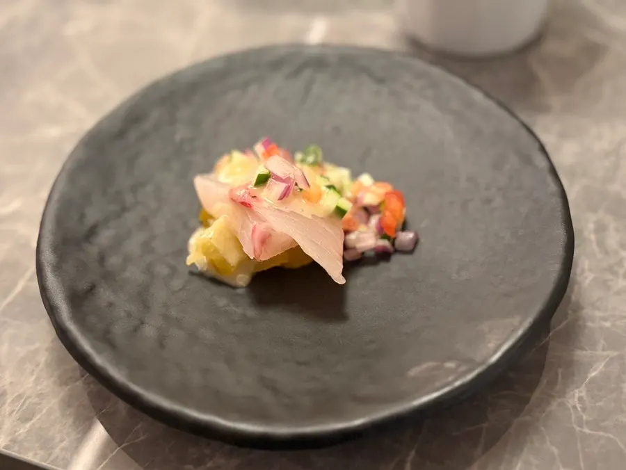 Starter plate served as part of the shared set menu
