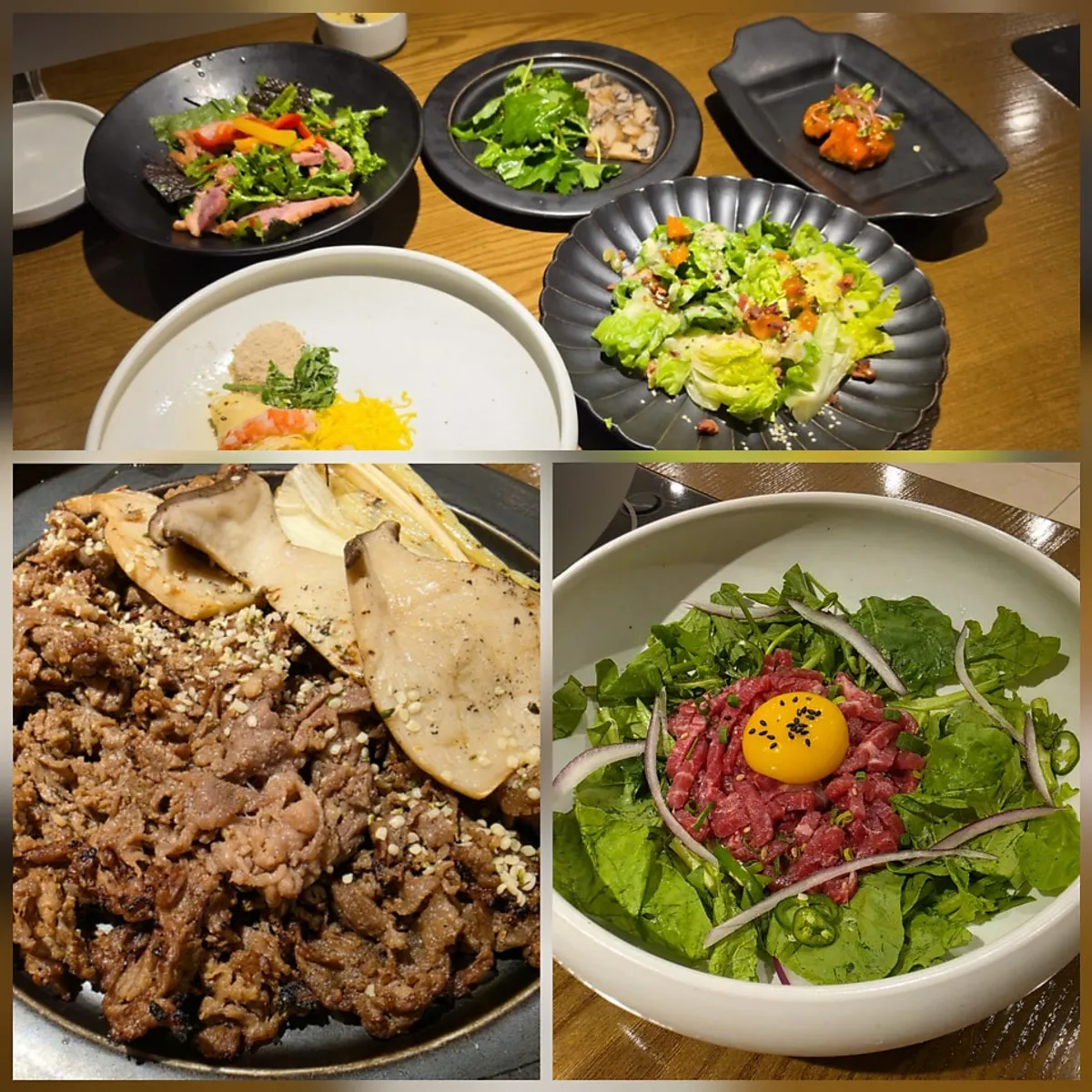 Korean-style table setting ordered at Modam Urban
