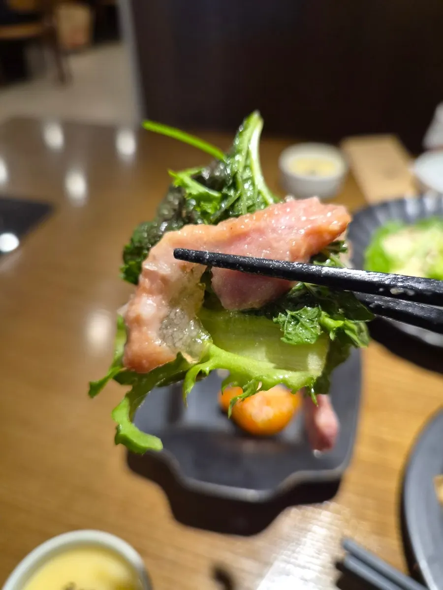 Dishes shared from the spread at Modam Urban