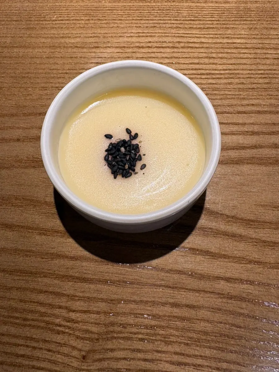 Black sesame mung bean porridge appetizer