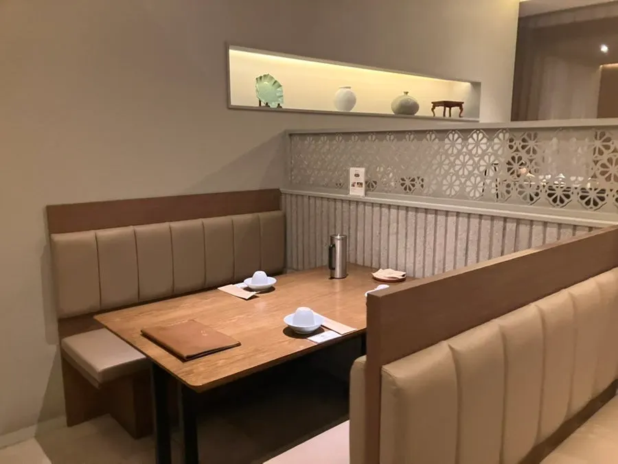 Interior of Modam Dining with wide table spacing