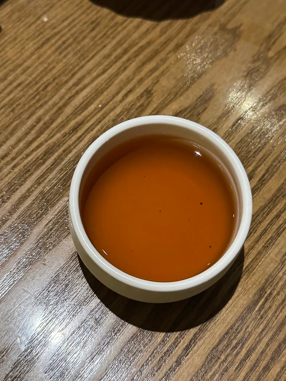 후식으로 나온 수정과
