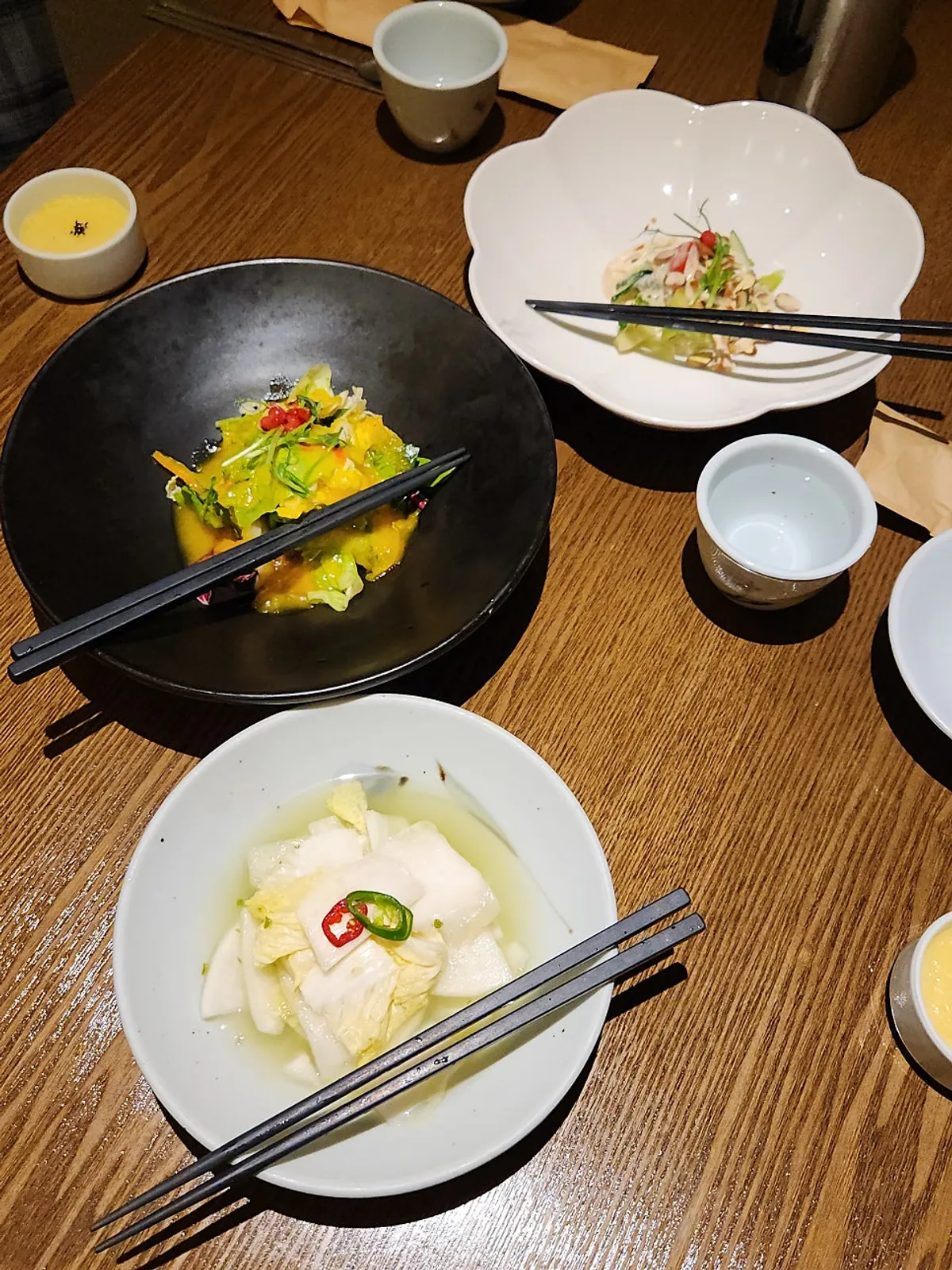 Seasonal porridge served as the first course