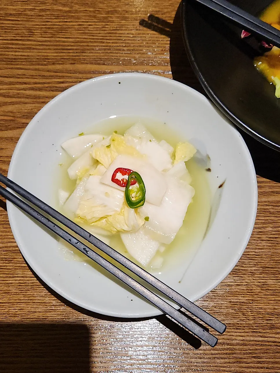 Three appetizer dishes served at once