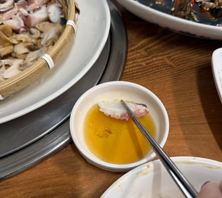 Whelk with a glass of beer