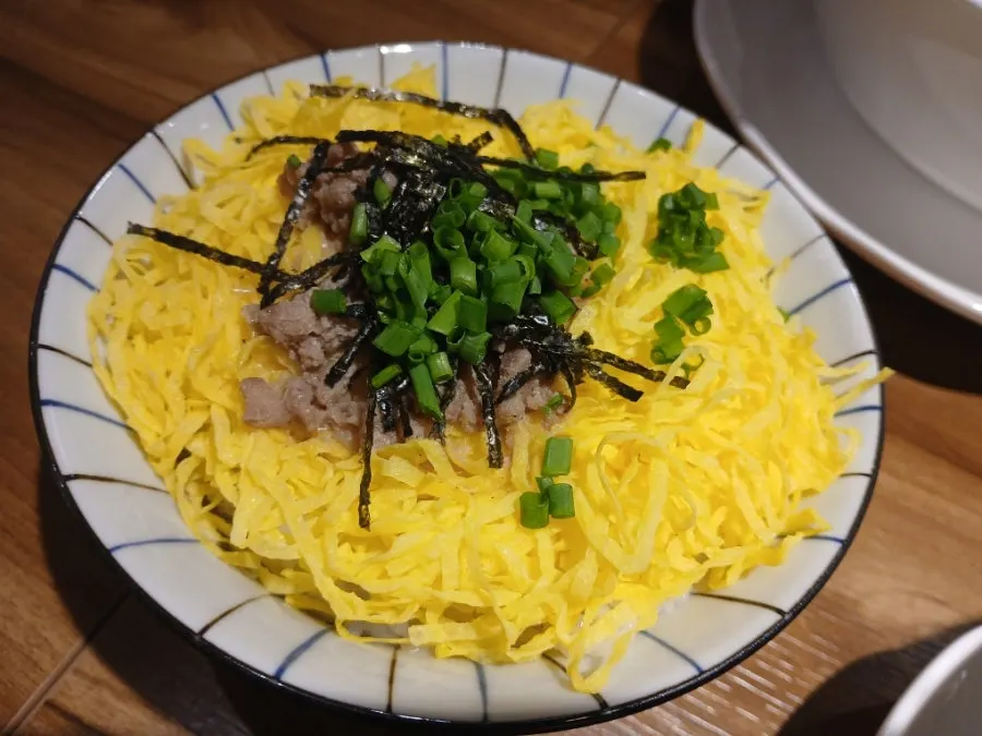 Tamago rice to go with the ramen broth