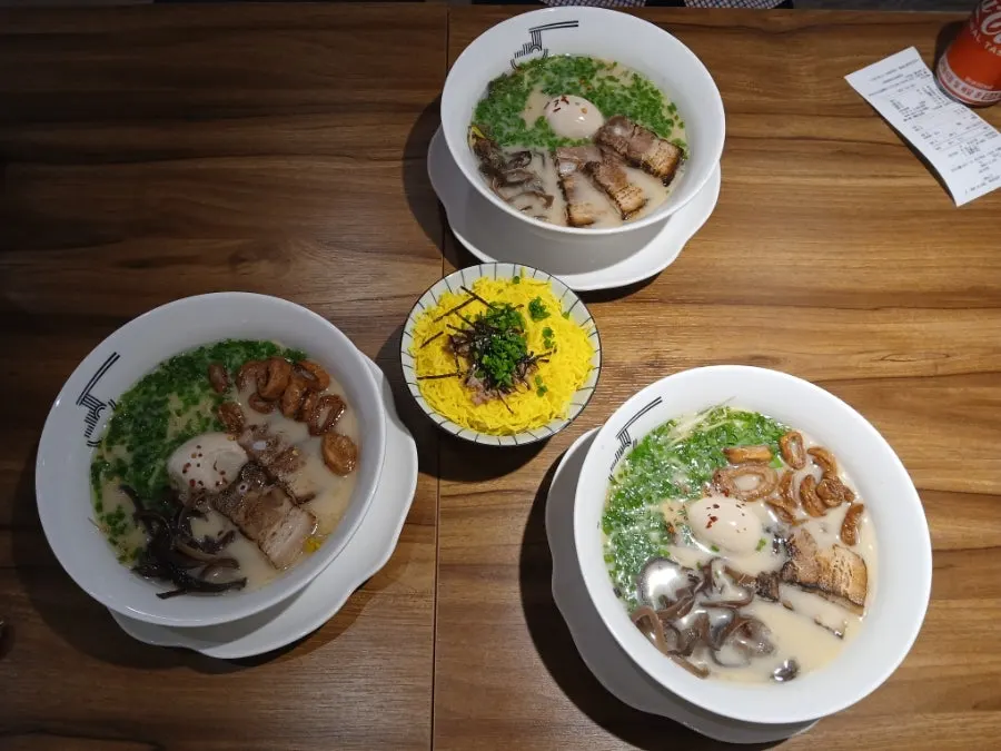Ramen piled with generous toppings