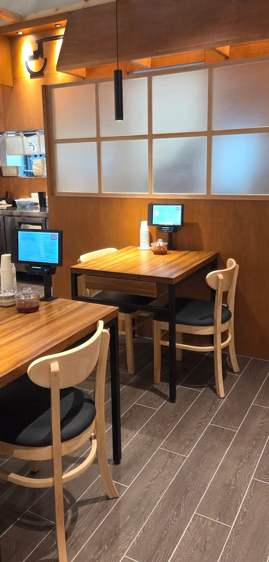 Seating inside Gyedan Ramen Mokdong Branch