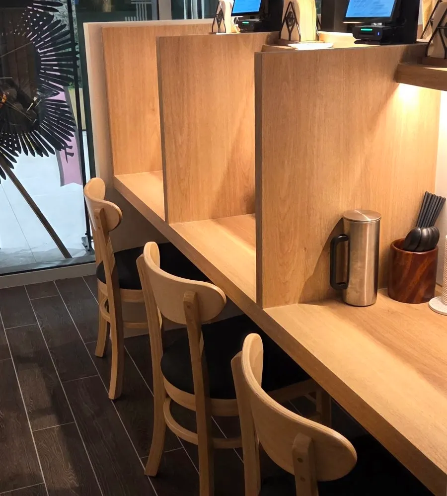 Table seating at Gyedan Ramen Mokdong Branch