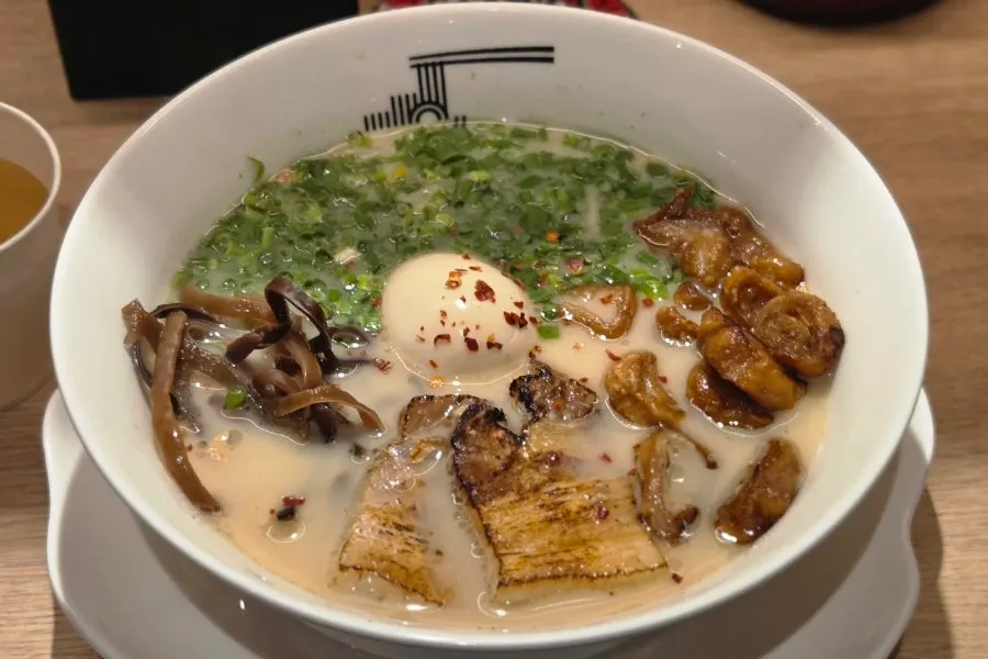 Ordered motsu ramen and cola