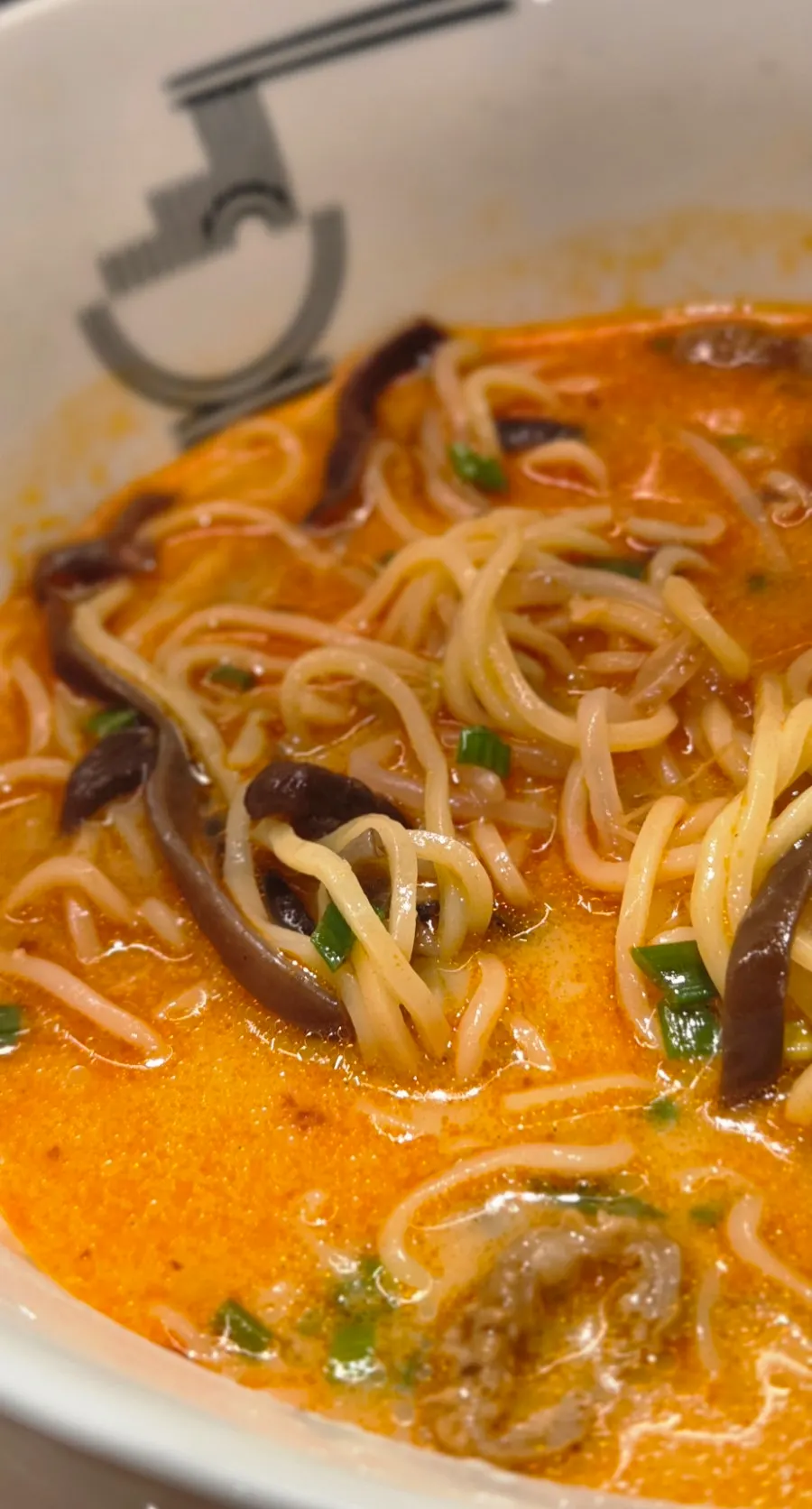 Ramen with wood ear mushrooms