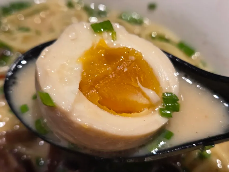 Lifting straight noodles from the basic Gyedan Ramen