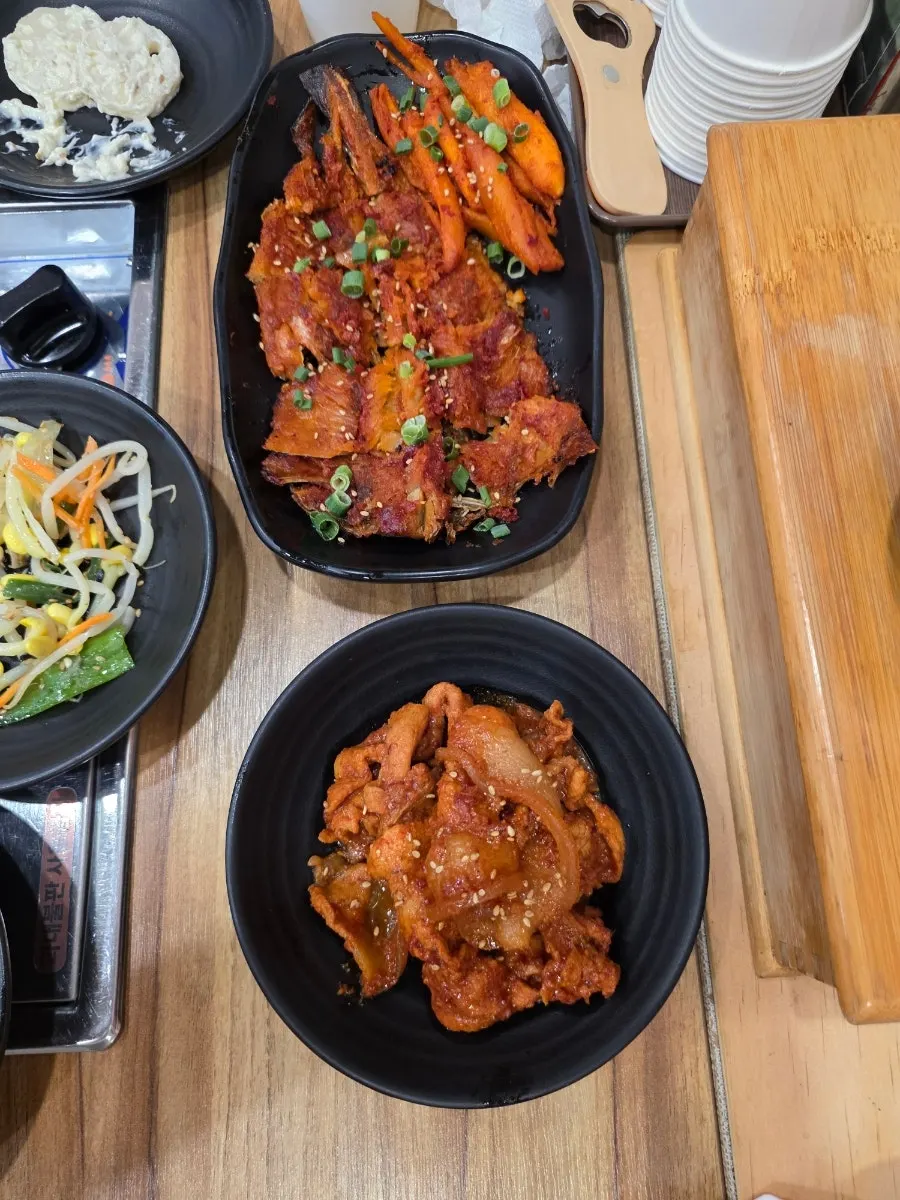 Close-up of seasoned grilled hwangtae