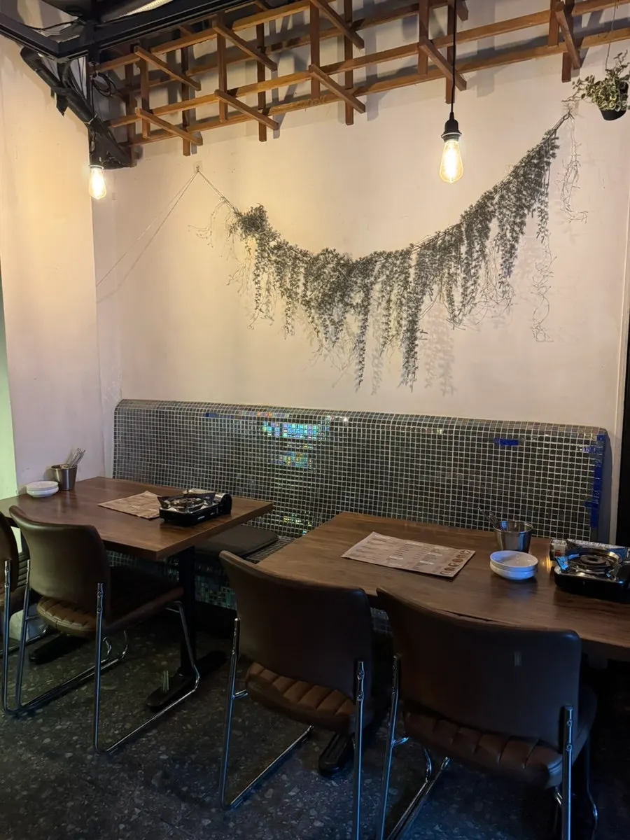 Outdoor tent-style seating at Mokhwa Silbi