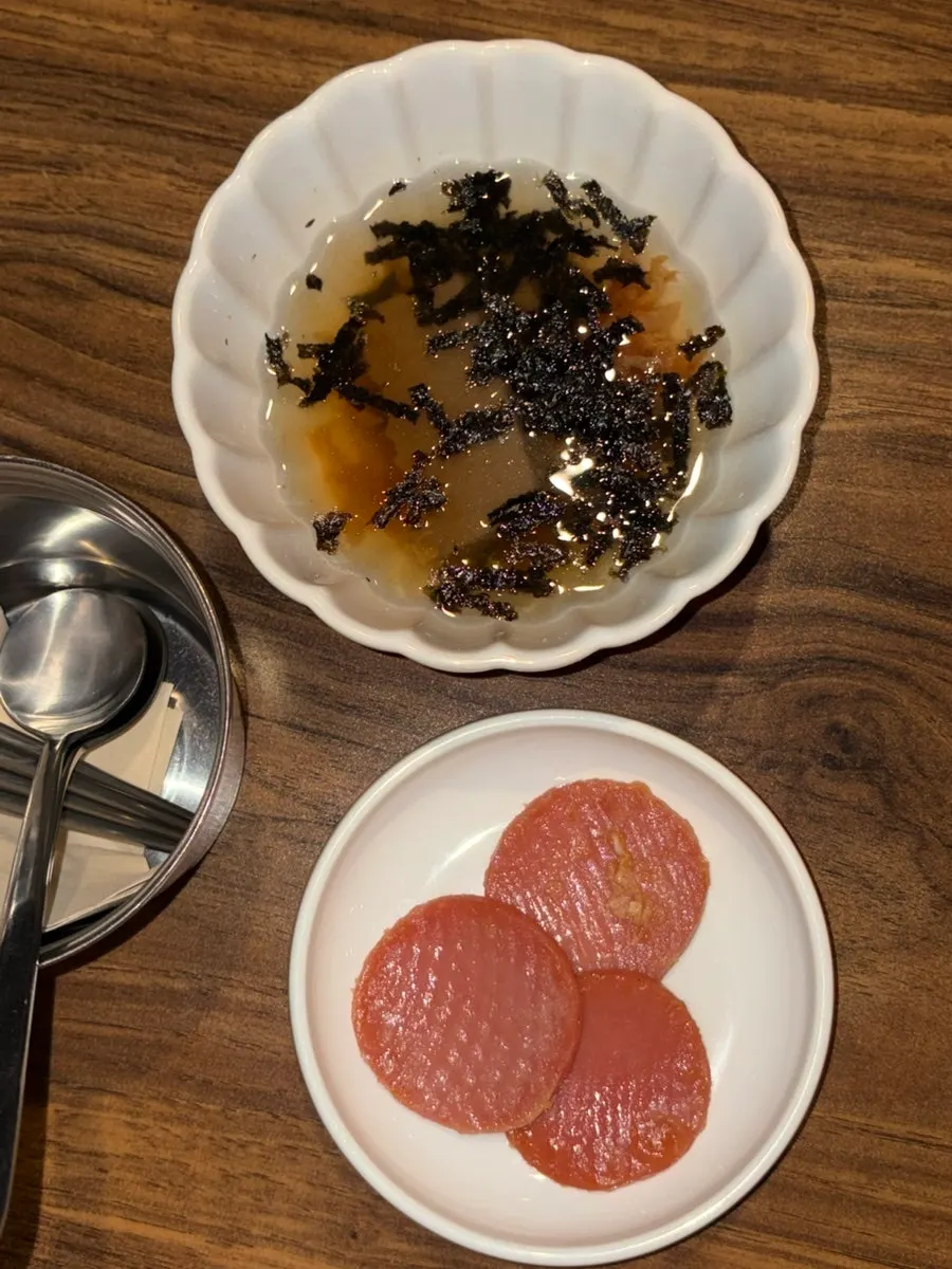목화실비 기본안주 핑크소시지