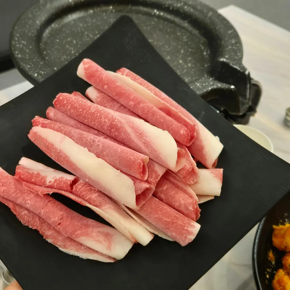 Korean beef brisket served alongside