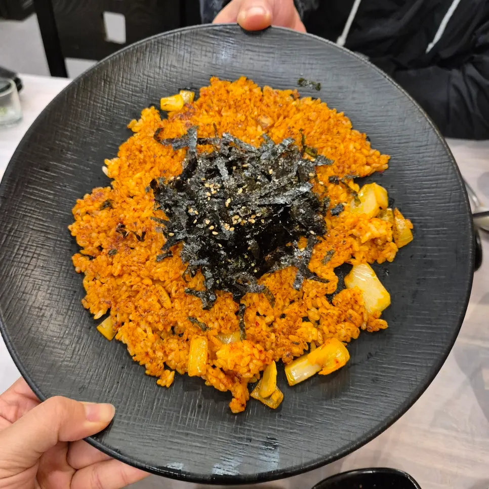 Fried rice ordered to finish the meal