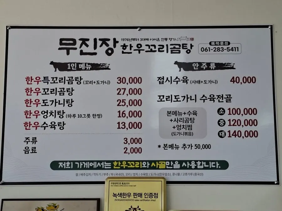 Soju and beer price information
