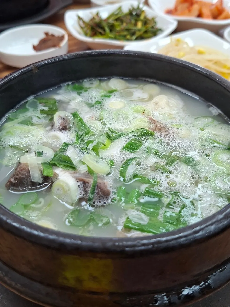 Ordering Korean native beef cow tail gomtang