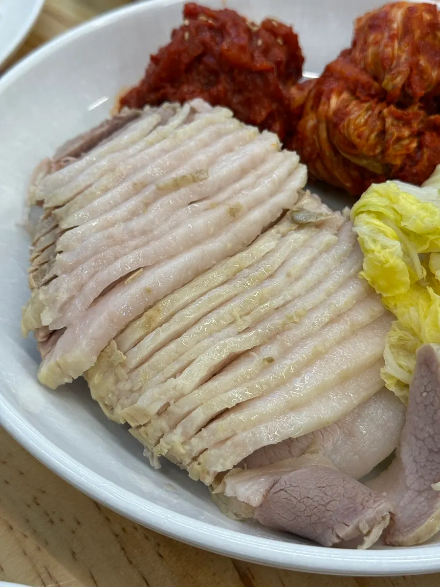 Bossam with tender lean meat and fat