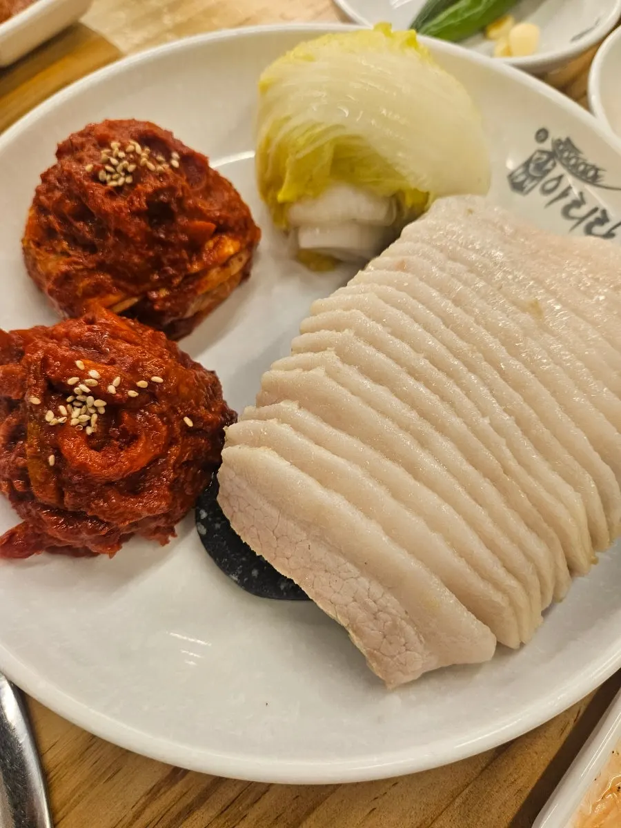 반반보쌈 소자 전체 상차림