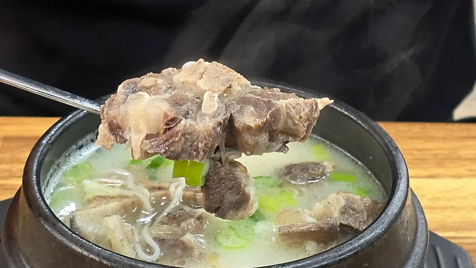 A chunk of tail soup meat with fat attached