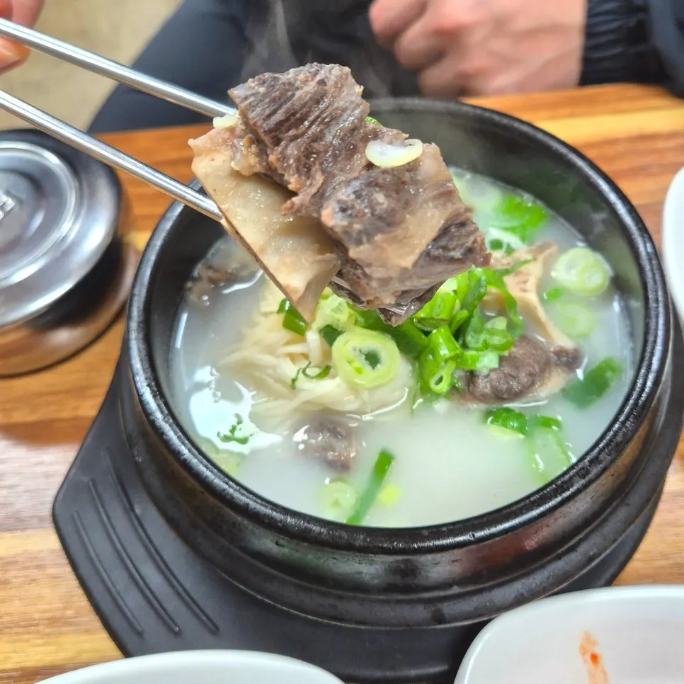 평화광장으로 이전한 무진장식육꼬리곰탕 전경