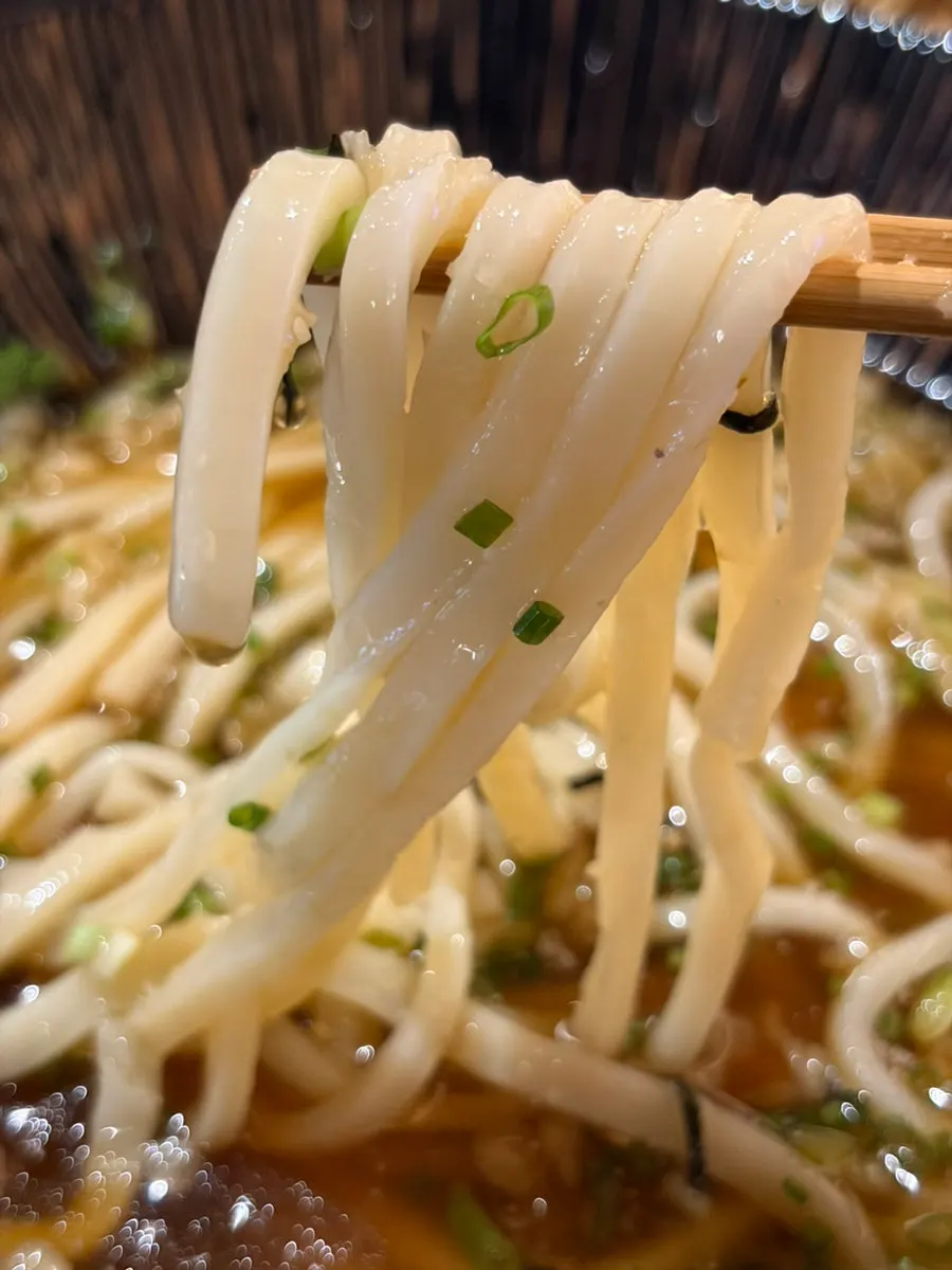 Bukkake udon enjoyed cold