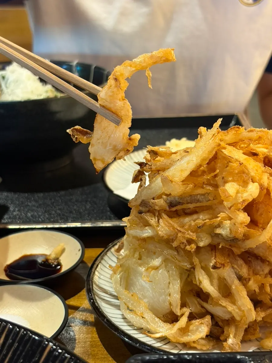 Refreshing cold udon and side dishes