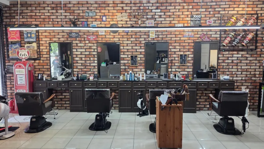 Modern interior of Hols Men’s Hair