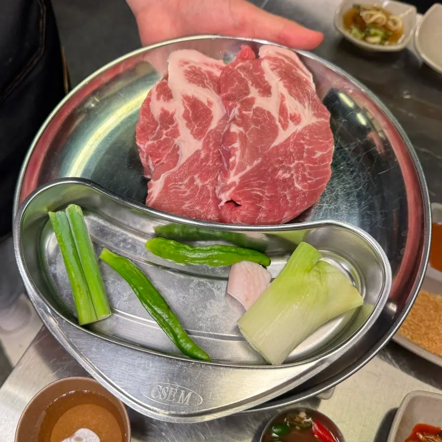 Pre-seared special pork neck for two