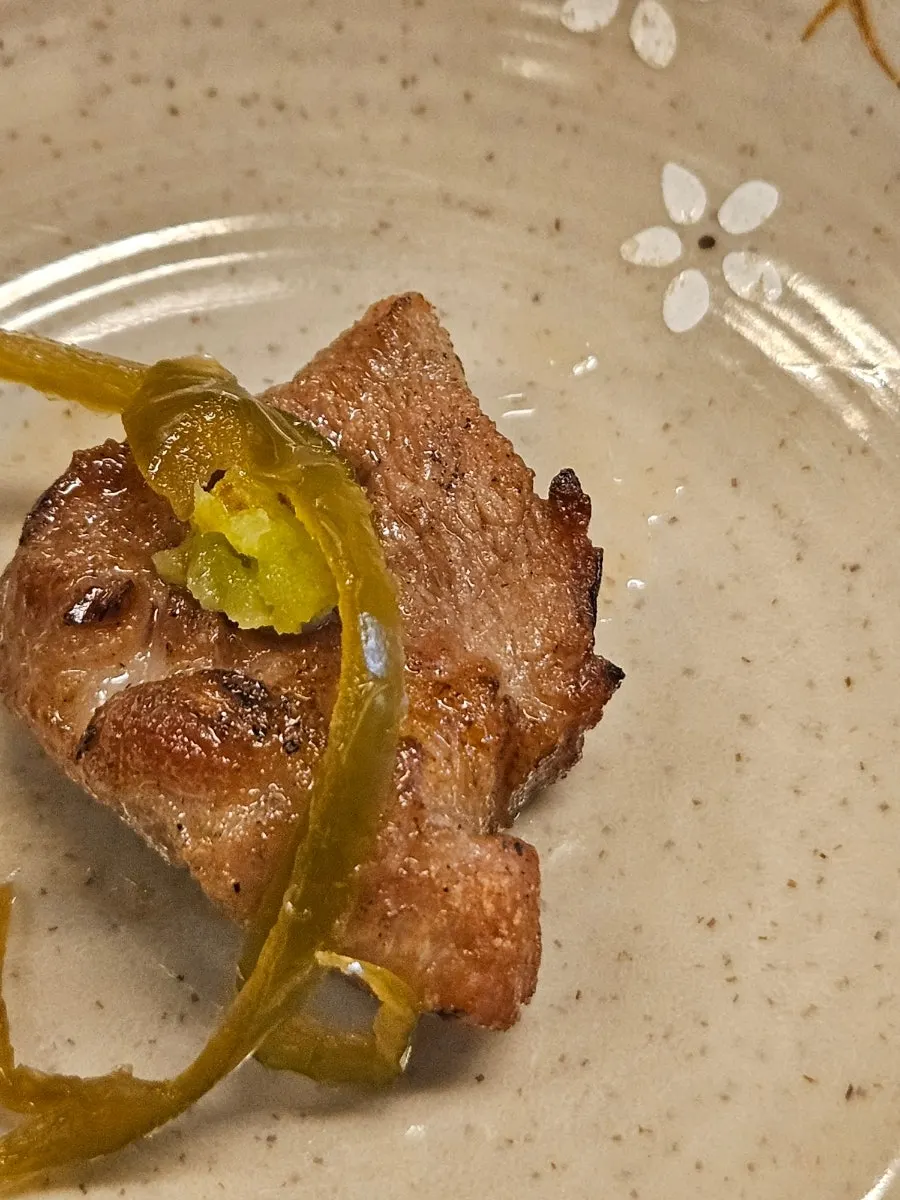 Pickled chili peppers served as a side dish
