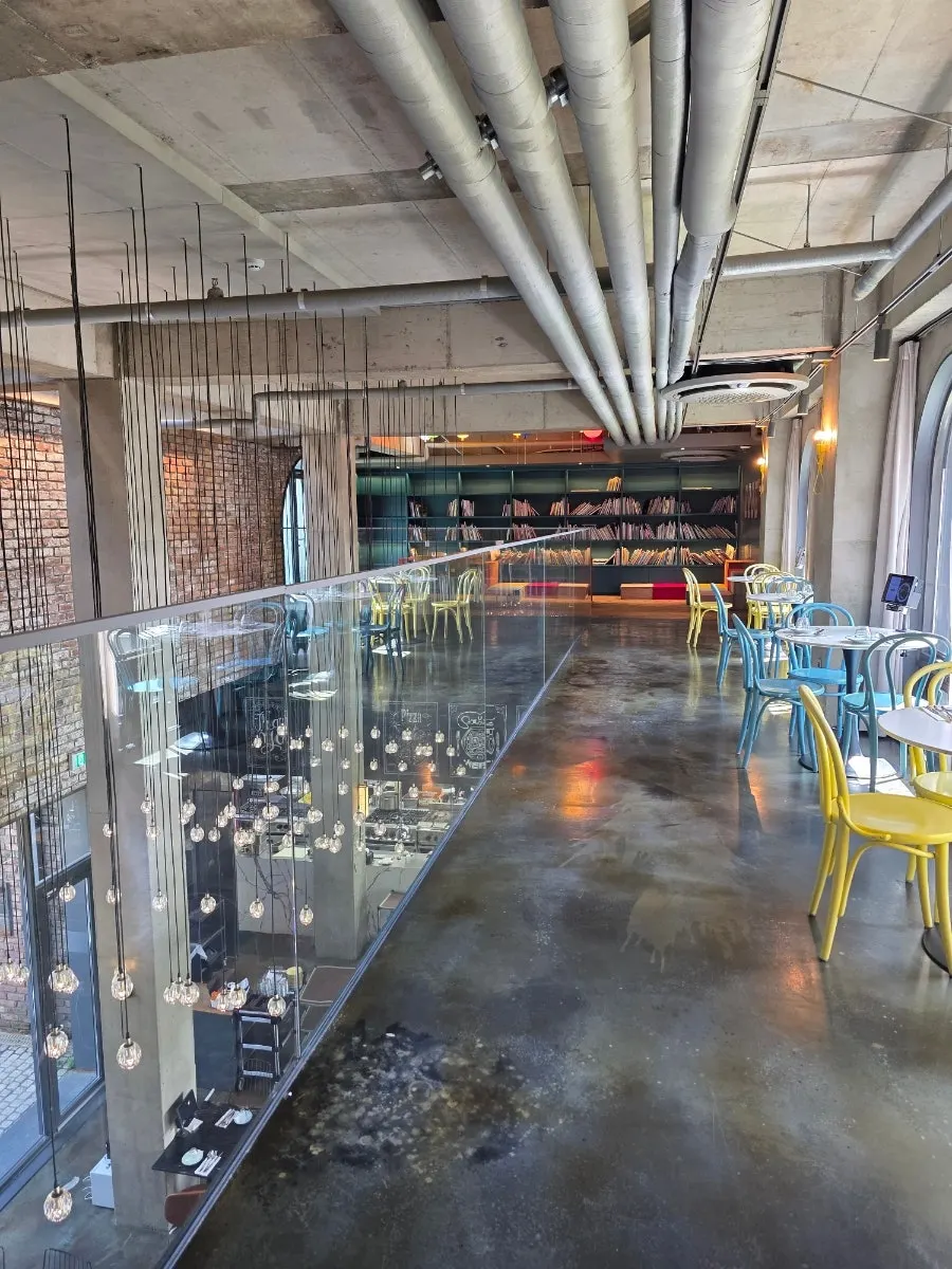 Interior spaces with different atmospheres on each floor