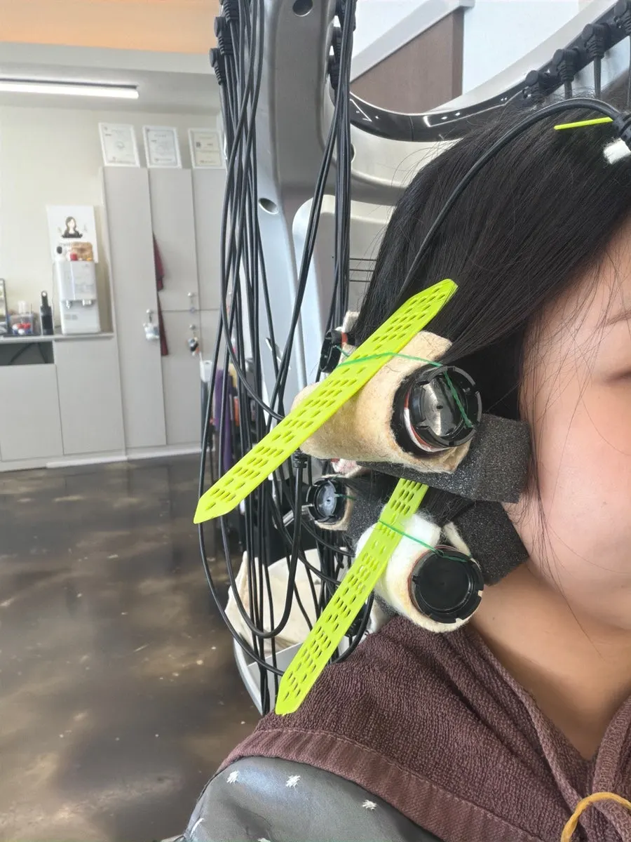Setting the curl during the perm service