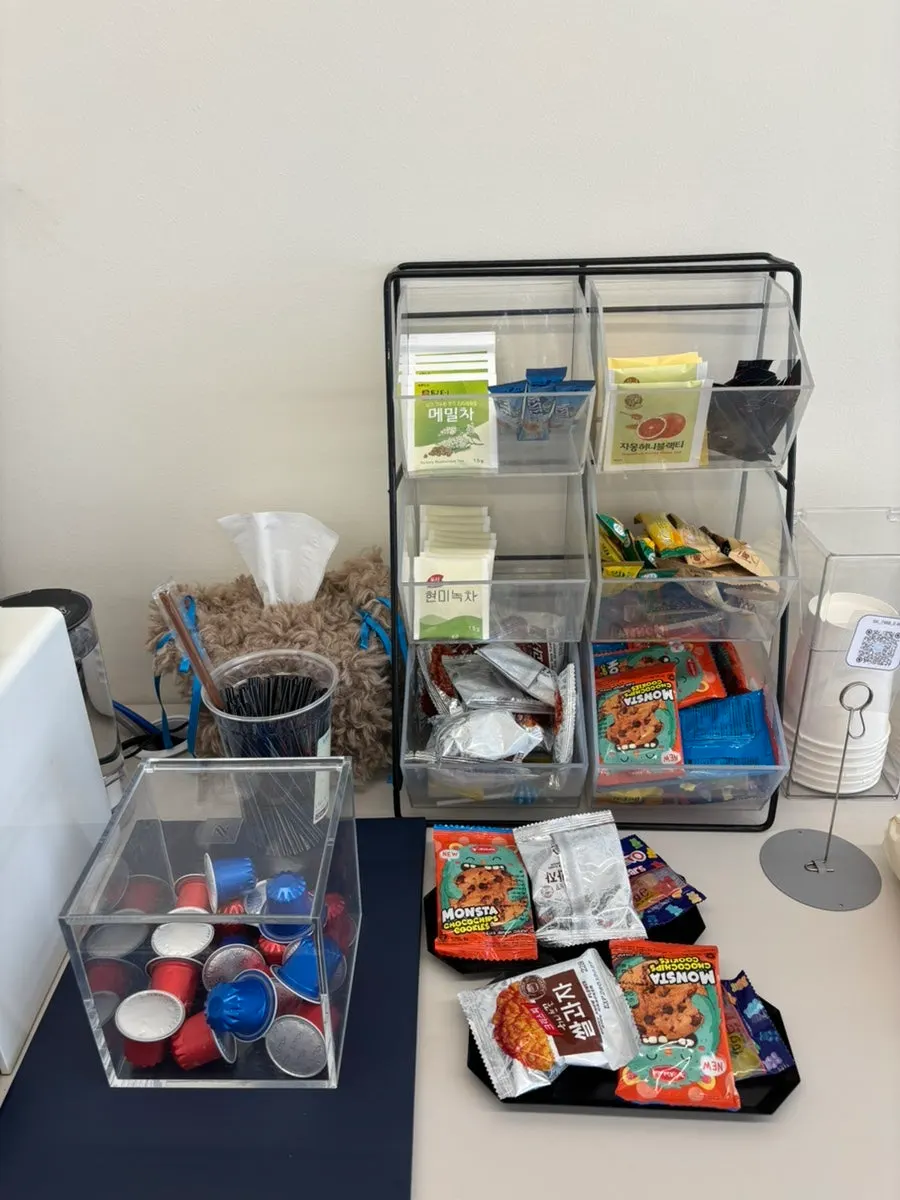 Neatly arranged decor inside the salon