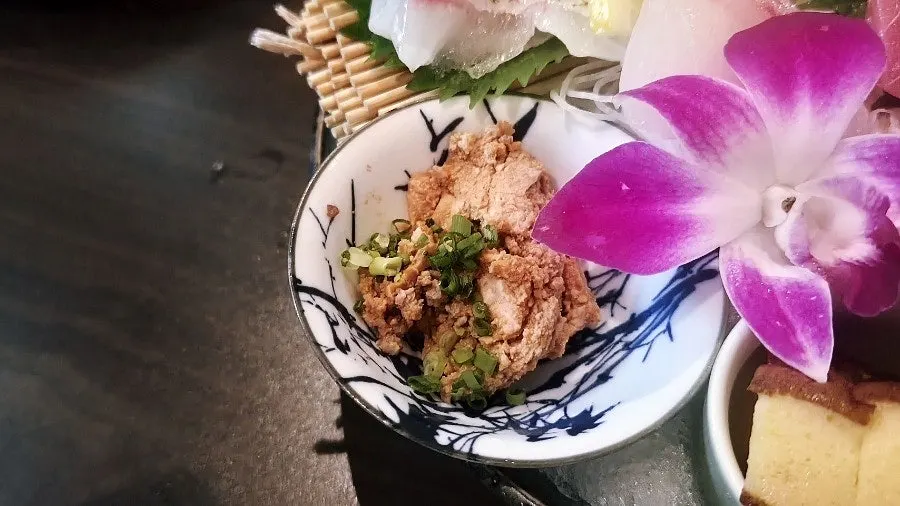 Ankimo included in the mixed sashimi platter