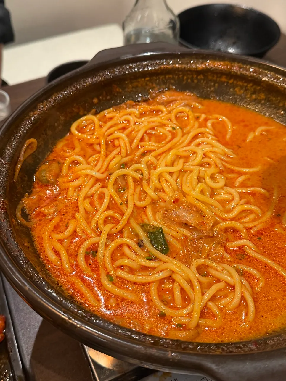 The spicy champon nabe broth