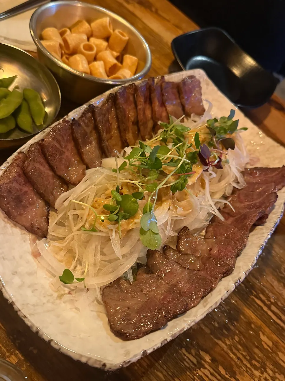 광안리 2차 술집 소고기 타다끼와 통창 광안대교, 목날