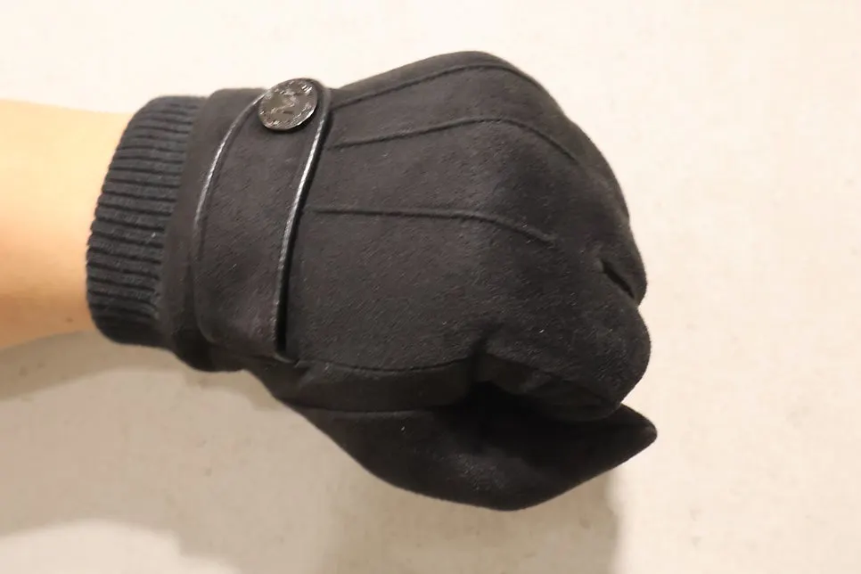 Suede glove palm