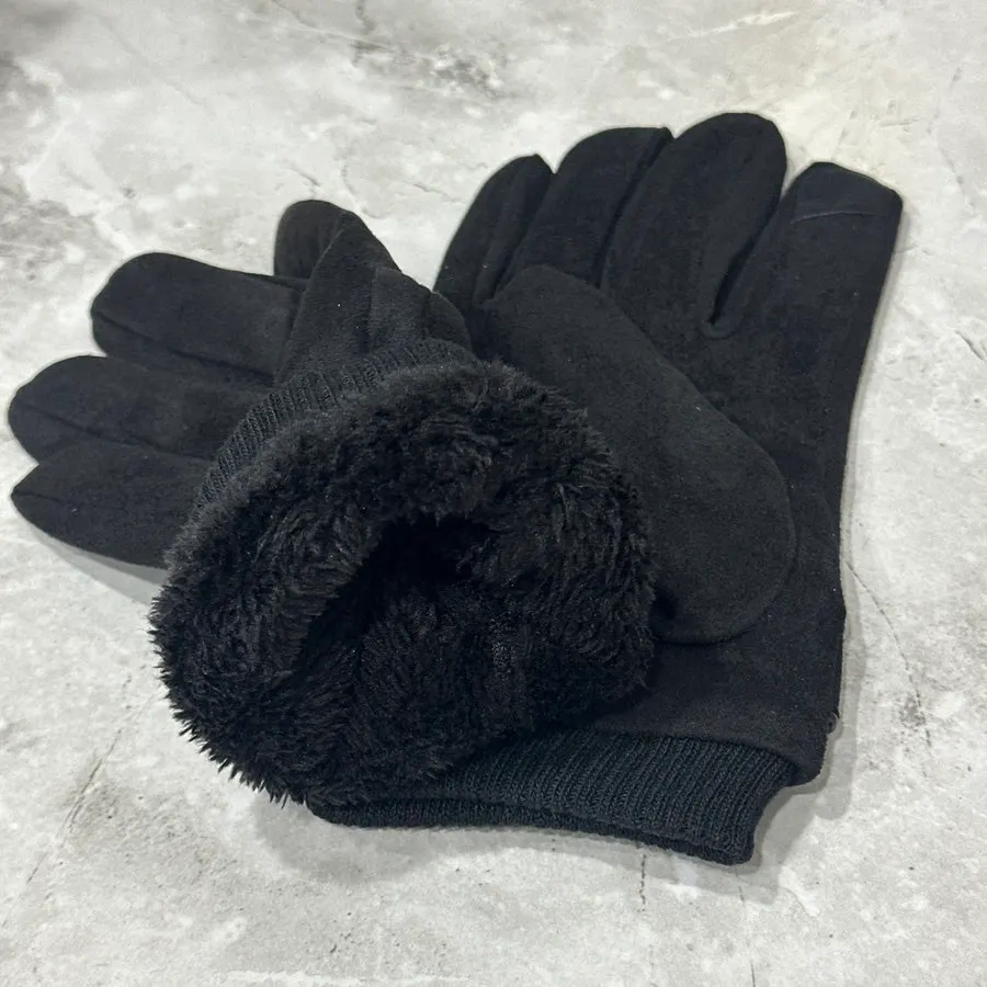 Shearling lining of Mongolia men's winter gloves